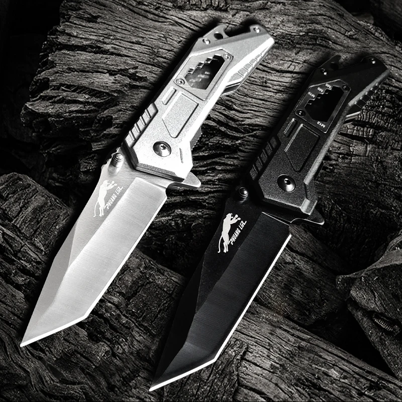 D2 Steel Blade Multipurpose Folding Tool Knife Wilderness Adventure First Aid Self-Defense Knife Camping Survival Tactical Knife
D2 Steel Blade Multipurpose Folding Tool Knife Wilderness Adventure First Aid Self-Defense Knife Camping Survival Tactical Knife