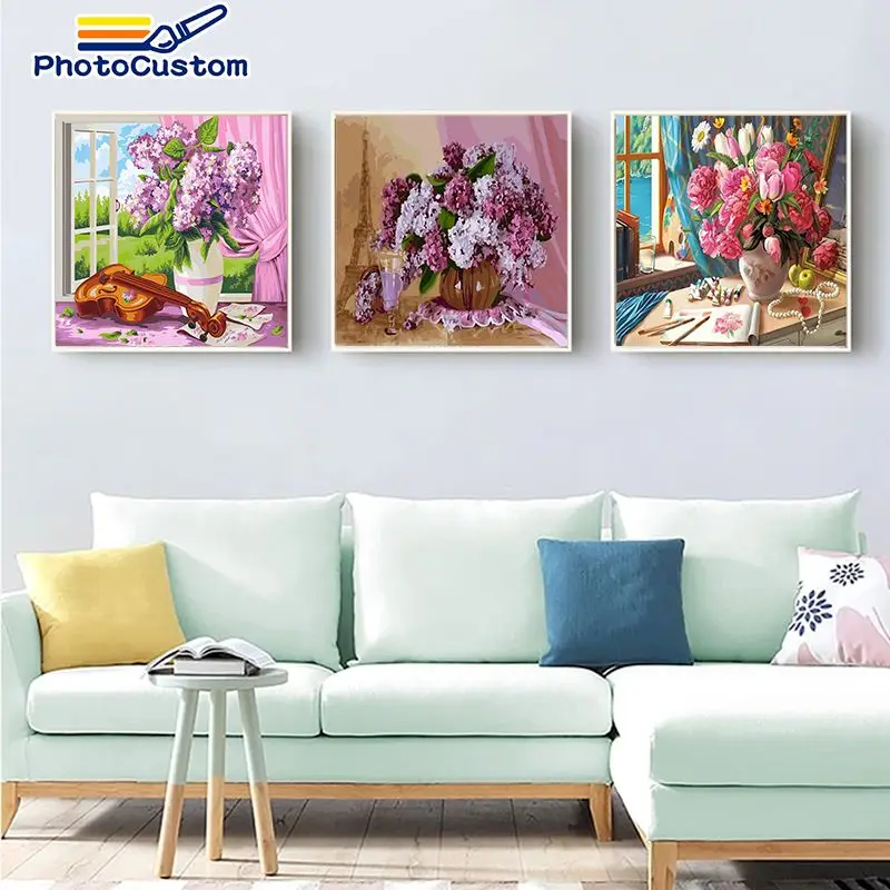 PhotoCustom Frameless Painting By Numbers Flowers Diy Gift on Canvas Handpainted birthday present Home Decor Diy Gift living roo 
PhotoCustom Frameless Painting By Numbers Flowers Diy Gift on Canvas Handpainted birthday present Home Decor Diy Gift living roo