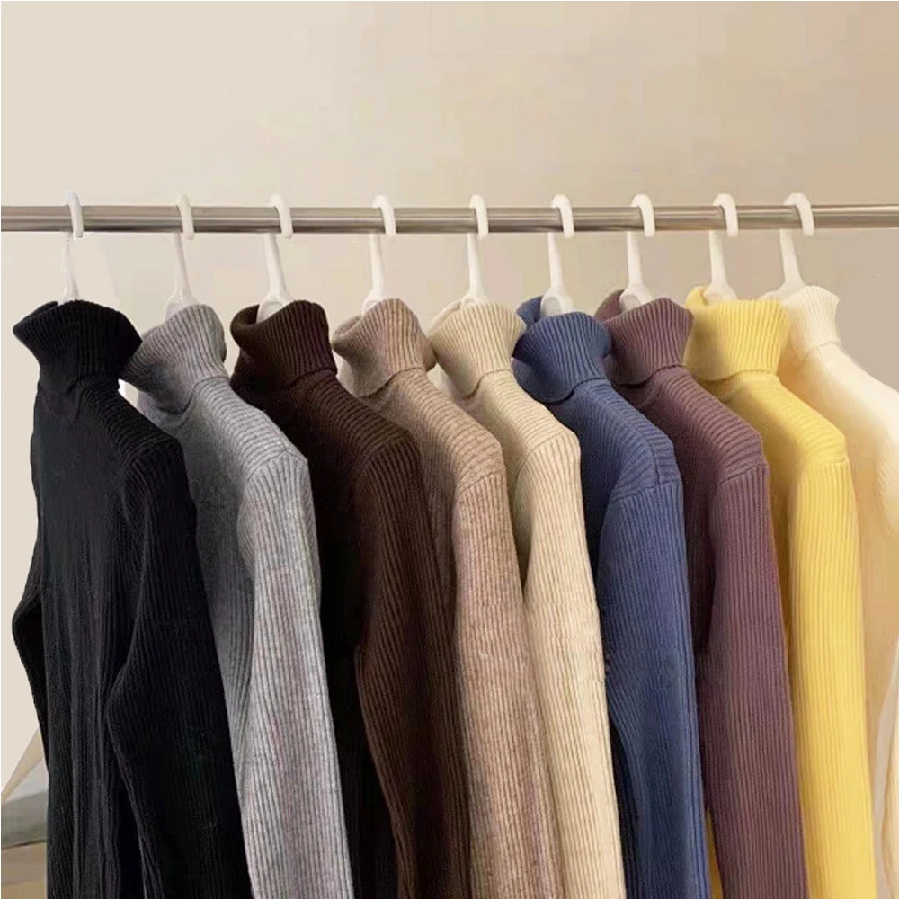 Autumn Winter Turtleneck Sweater Women Solid Basic Knitted Sweaters Korean Slim Pullovers Female Tops Warm Jumper Pull Femme
Autumn Winter Turtleneck Sweater Women Solid Basic Knitted Sweaters Korean Slim Pullovers Female Tops Warm Jumper Pull Femme