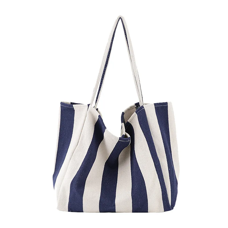 Vintage art handbag simple small fresh striped canvas bag casual large-capacity one-shoulder women's bag
Vintage art handbag simple small fresh striped canvas bag casual large-capacity one-shoulder women's bag