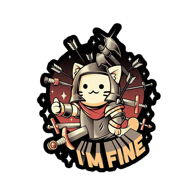I'm Fine Funny Cat Car Sticker Vinyl Rear Windshield Trunk Decal Waterproof PVC Car Window Body Decorative Stickers Accessories
I'm Fine Funny Cat Car Sticker Vinyl Rear Windshield Trunk Decal Waterproof PVC Car Window Body Decorative Stickers Accessories