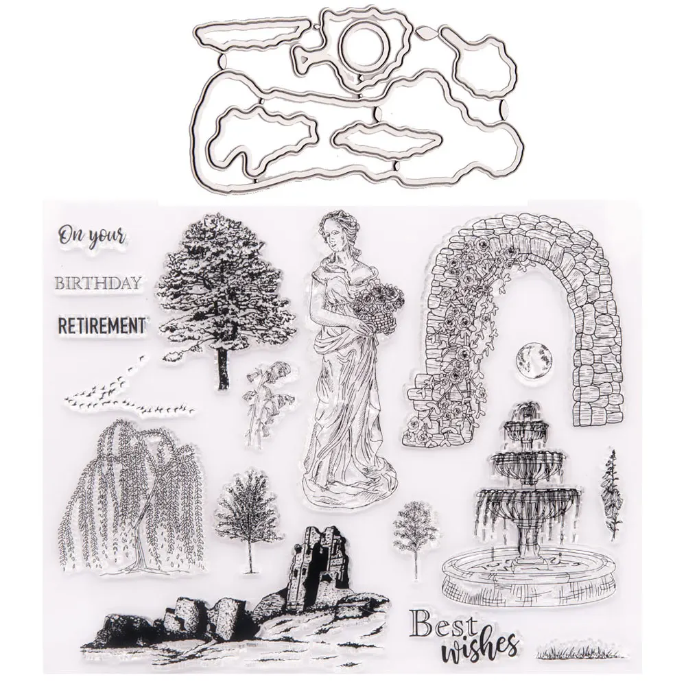 T1762 Silicone Clear Stamps for Scrapbooking landscape Decoration Embossing Folder Craft Rubber Stamp Tools New
T1762 Silicone Clear Stamps for Scrapbooking landscape Decoration Embossing Folder Craft Rubber Stamp Tools New