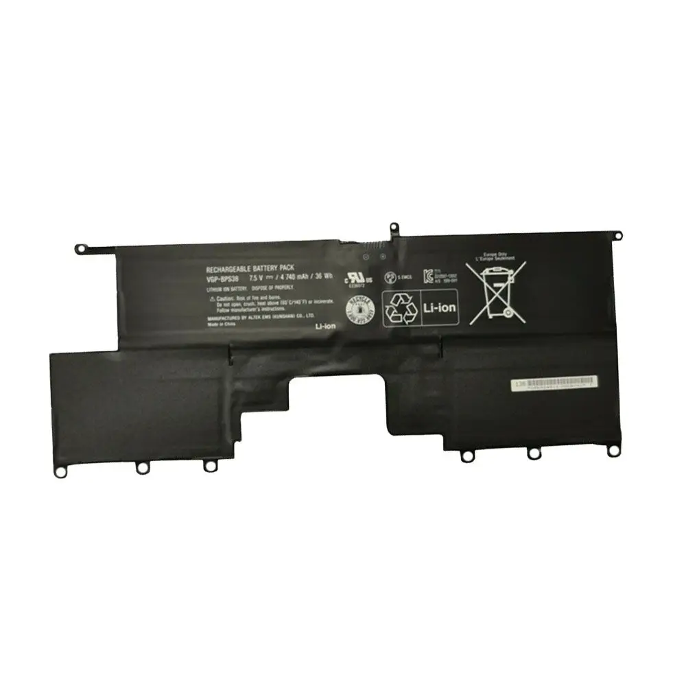 Original VGP-BPS38 SONY VAIO PRO 13 SVP1321BPXB SVP13216PG SVP132A1CM BPS38 New 4740mAh Laptop Battery
Original VGP-BPS38 SONY VAIO PRO 13 SVP1321BPXB SVP13216PG SVP132A1CM BPS38 New 4740mAh Laptop Battery