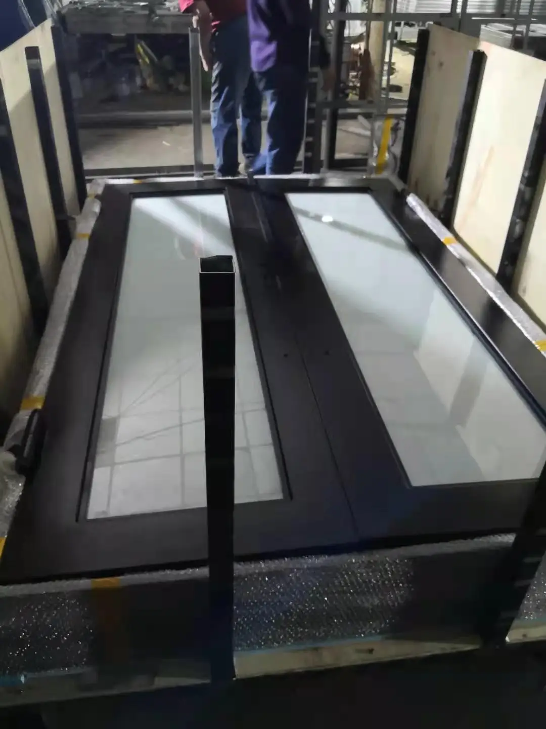Wholesale made in china 72x96" with 12 gauge steel wrought iron doors for sale with lowest price Hc-id8
Wholesale made in china 72x96" with 12 gauge steel wrought iron doors for sale with lowest price Hc-id8