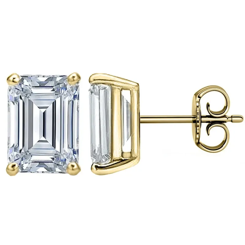 European Fashion 0.5ct 1ct Moissanite Wedding Stud Earrings S925 Silver New Rectangle Four Claws Emerald Cut Earrings For Women
European Fashion 0.5ct 1ct Moissanite Wedding Stud Earrings S925 Silver New Rectangle Four Claws Emerald Cut Earrings For Women