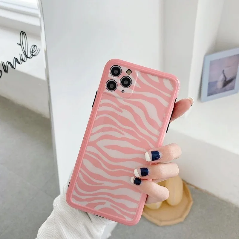 Fashion Matte Pink Zebra-Stripe Phone Case for iPhone 11 Pro Max 11pro X Xs Max 7 8 Soft Shell
Fashion Matte Pink Zebra-Stripe Phone Case for iPhone 11 Pro Max 11pro X Xs Max 7 8 Soft Shell