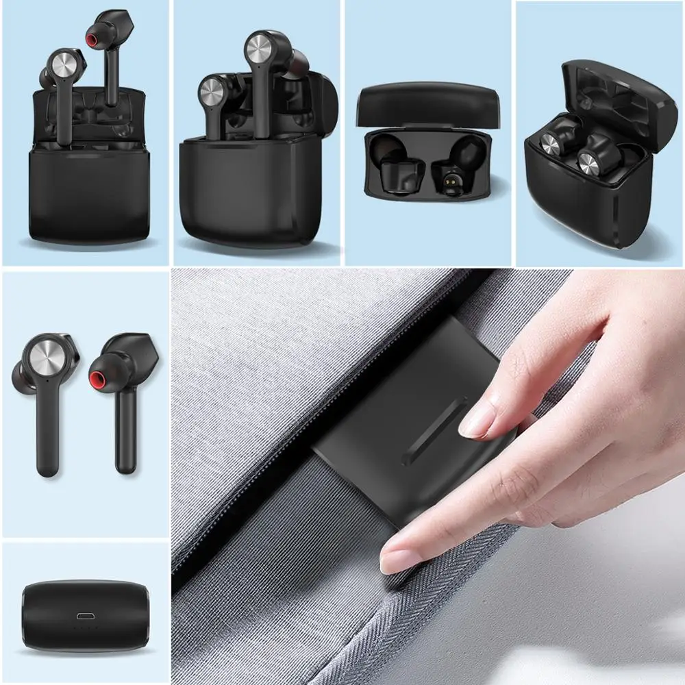 HopoFit T11 True Wireless Headset Bluetooth 5.0 Earbuds IPX5 Waterproof In-Ear Smart Noise Cancelling Earphones with Microphone
HopoFit T11 True Wireless Headset Bluetooth 5.0 Earbuds IPX5 Waterproof In-Ear Smart Noise Cancelling Earphones with Microphone