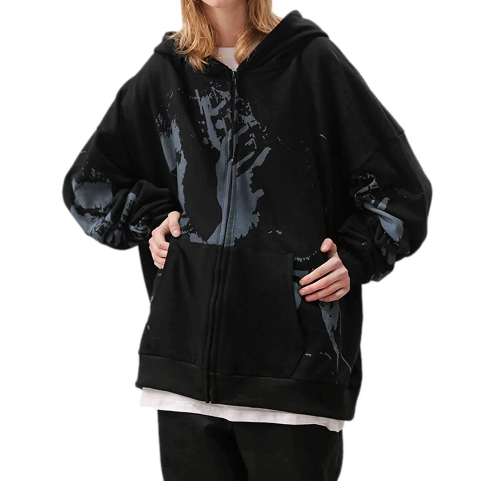 Women’s Zip Up Hoodies, Fashion Portrait Print Long Sleeve Oversized Sweatshirts
Women’s Zip Up Hoodies, Fashion Portrait Print Long Sleeve Oversized Sweatshirts