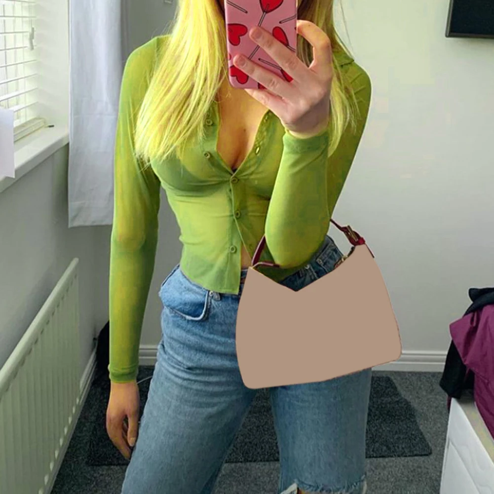 2021 Women Fashion Y2K Print Long Sleeve Crop Top Summer Sexy Turn-down Colla See Through Vintage T Shirts Street Mesh TopsStyle
2021 Women Fashion Y2K Print Long Sleeve Crop Top Summer Sexy Turn-down Colla See Through Vintage T Shirts Street Mesh TopsStyle