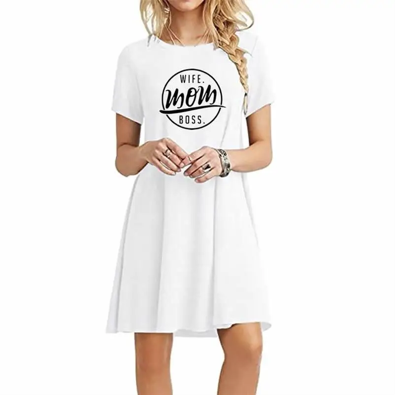 Dress Large Size Dress Wife Mom Boss Mother's Day Letters Print Vintage Women Dresses Beach Vestidos Mujer Cheap Clothes China
Dress Large Size Dress Wife Mom Boss Mother's Day Letters Print Vintage Women Dresses Beach Vestidos Mujer Cheap Clothes China