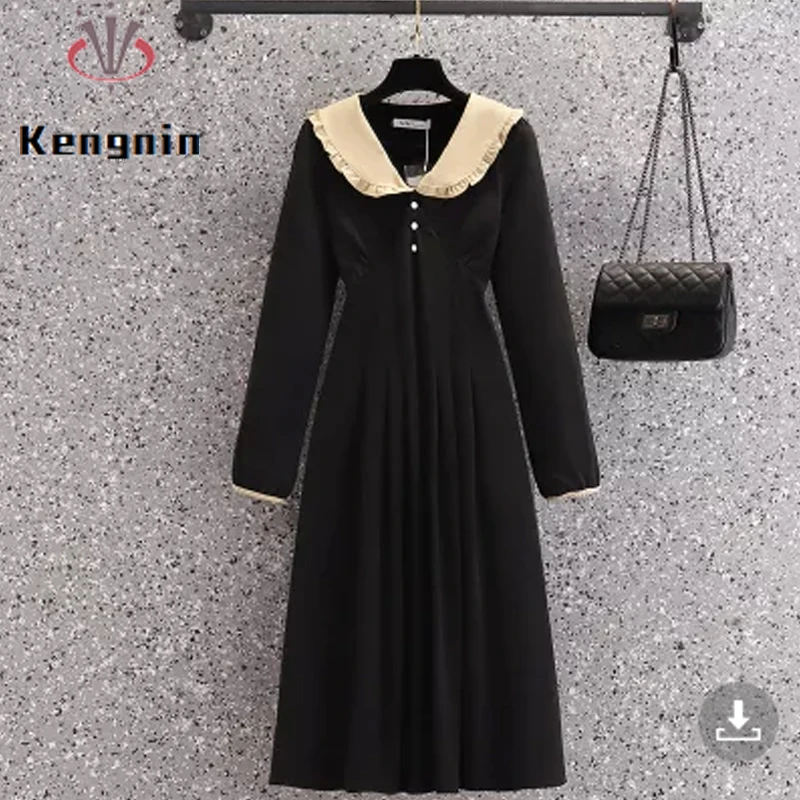 Свободные Вельветовые женские платья из искусственной кожи, толстый женский халат с воротником Питер Пэн, черное платье, офисное женское пл...
Свободные Вельветовые женские платья из искусственной кожи, толстый женский халат с воротником Питер Пэн, черное платье, офисное женское пл...