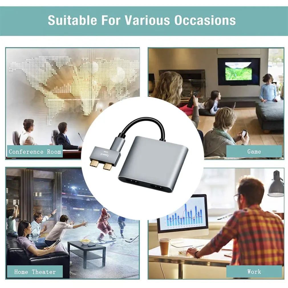 3 In 1 HUB Dual Type-c To Dual HDMI-compatible Vga Same Screen Docking Station HUB Multi-in-1 Notebook Adapter
3 In 1 HUB Dual Type-c To Dual HDMI-compatible Vga Same Screen Docking Station HUB Multi-in-1 Notebook Adapter