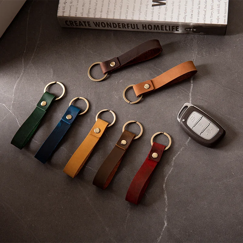 Leather Lanyard Cowhide Pendant Practical Simple Rope For Mobile Phone Accessories Car Supplies Single Circle Key Ring KeyChains
Leather Lanyard Cowhide Pendant Practical Simple Rope For Mobile Phone Accessories Car Supplies Single Circle Key Ring KeyChains