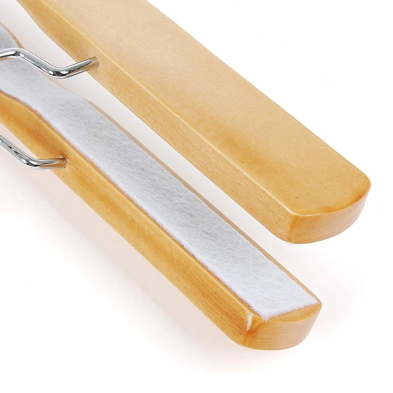 1 Set of 10 Trouser Clamp Hanger Solid Wood Anti-Slip Felt Hook Pant Skirt Hangers Natural
1 Set of 10 Trouser Clamp Hanger Solid Wood Anti-Slip Felt Hook Pant Skirt Hangers Natural