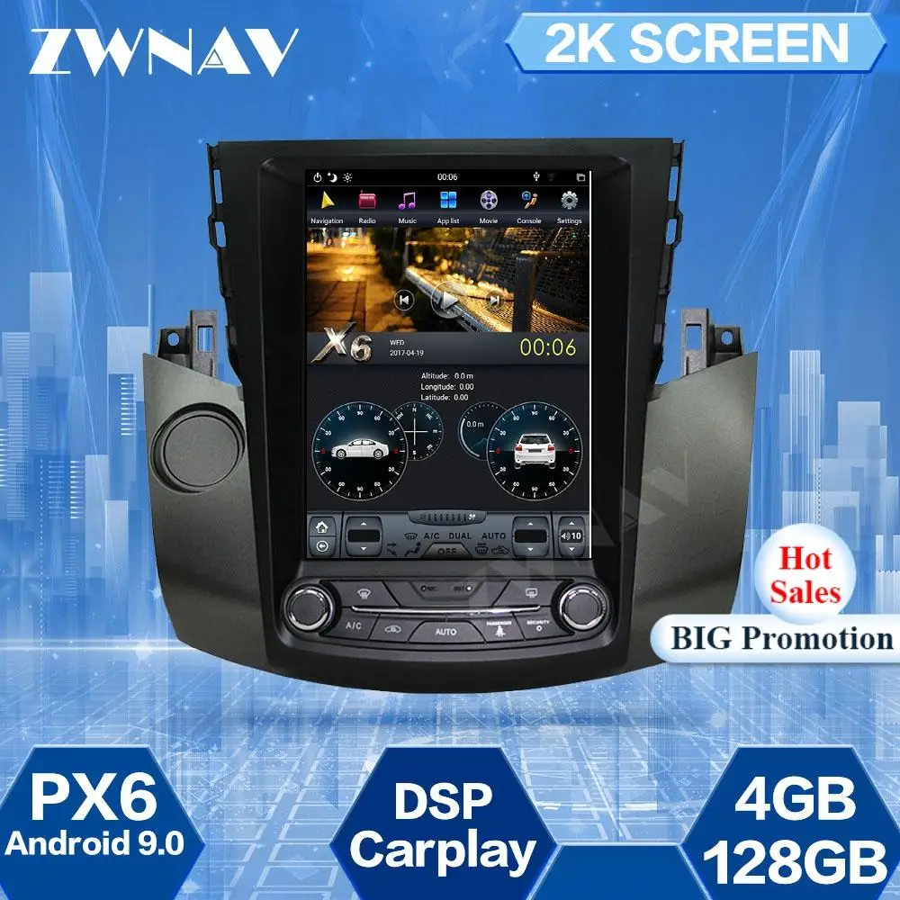 4+128GB Tesla Screen For Toyota RAV4 RAV 4 2003 2004 2005 2006 2007-2012 Android 9.0 Car Multimedia Player GPS Navi Radio Stereo
4+128GB Tesla Screen For Toyota RAV4 RAV 4 2003 2004 2005 2006 2007-2012 Android 9.0 Car Multimedia Player GPS Navi Radio Stereo