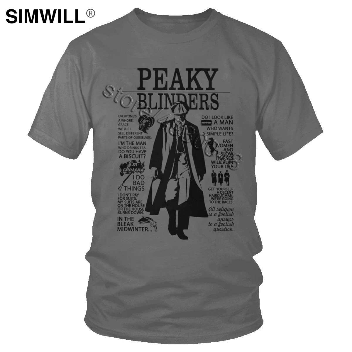 Cool Peaky Blinders T Shirt Men Cotton Classic TV Tee Short Sleeved Shelby Brothers T-Shirt Fashion Printed Oversized Tshirt
Cool Peaky Blinders T Shirt Men Cotton Classic TV Tee Short Sleeved Shelby Brothers T-Shirt Fashion Printed Oversized Tshirt