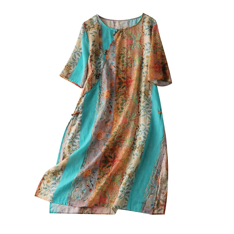 Indie Folk Loose Print Summer Dress Cotton Blend Mid-Calf O-Neck Newest Womens Designer Dresses Vestidos Casual Mujer
Indie Folk Loose Print Summer Dress Cotton Blend Mid-Calf O-Neck Newest Womens Designer Dresses Vestidos Casual Mujer