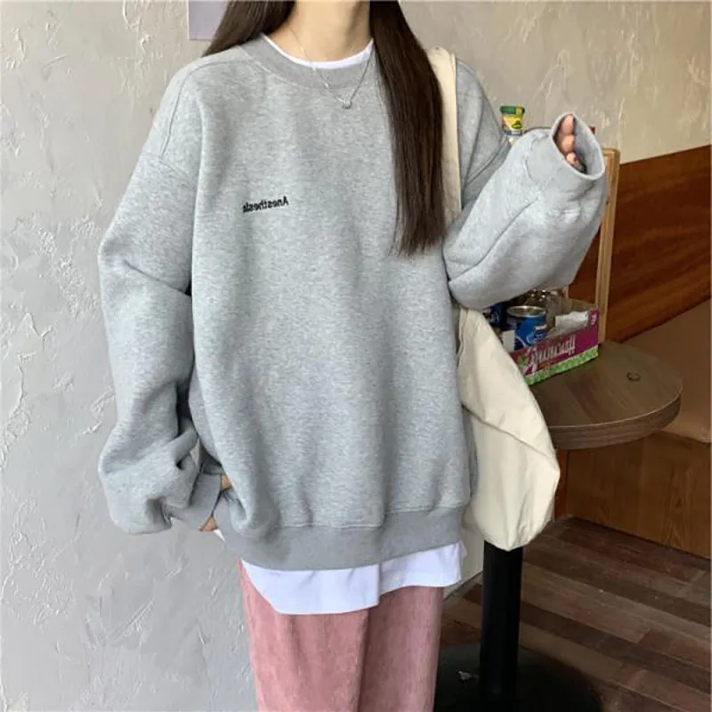 Тонкий свитер Женская одежда плюс плотный бархат размера плюс свободная майка в Корейском стиле без застежек в стиле 2 предмета из Y2K 
Тонкий свитер Женская одежда плюс плотный бархат размера плюс свободная майка в Корейском стиле без застежек в стиле 2 предмета из Y2K