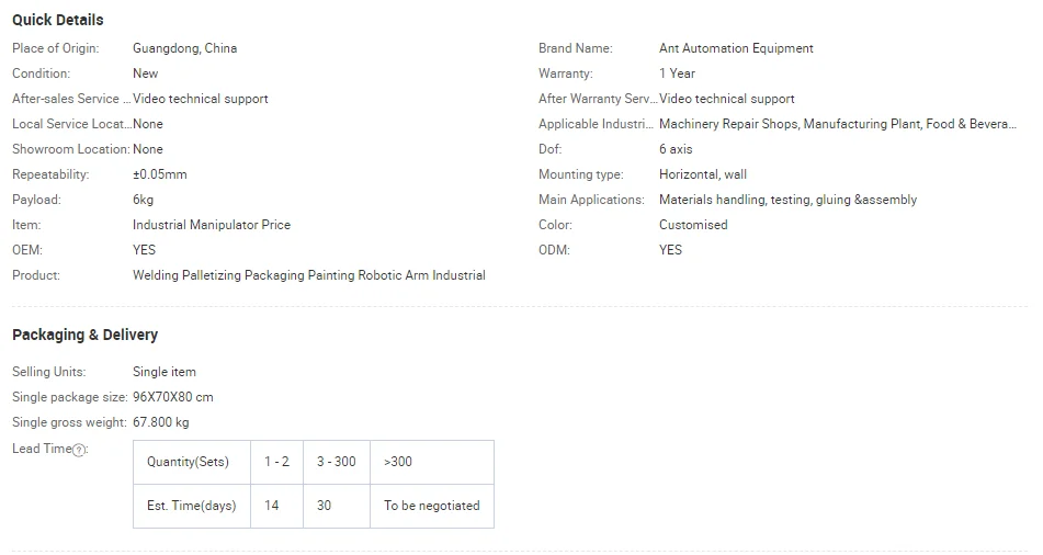 Industrial Cnc Handling 6Dof 6-Axis Aluminum Robotic Arm How To Make A Small Robot
Industrial Cnc Handling 6Dof 6-Axis Aluminum Robotic Arm How To Make A Small Robot