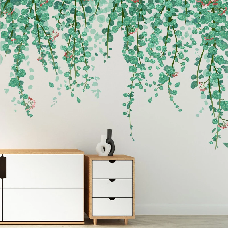 Tropical Leaves Wall Sticker Green Leaves Vine PVC Wall Decal Home Bedroom Living Room Decoration DIY Sticker Wallpaper Supplies
Tropical Leaves Wall Sticker Green Leaves Vine PVC Wall Decal Home Bedroom Living Room Decoration DIY Sticker Wallpaper Supplies