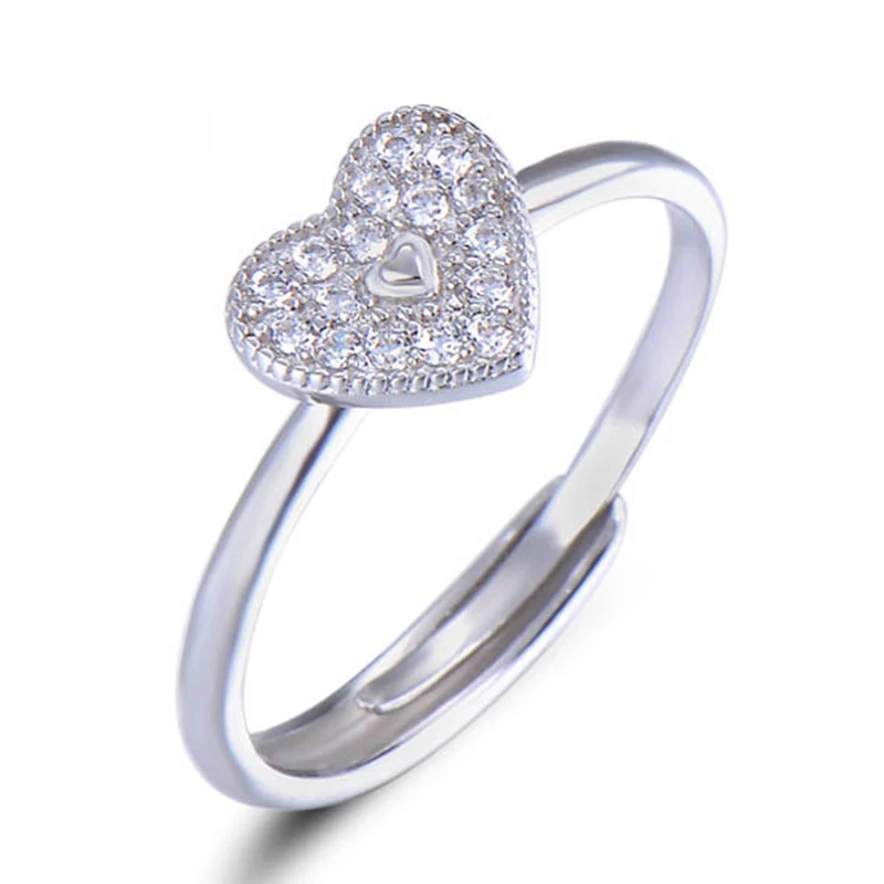 Bague Ringen Heart shaped Ring for Women Chic Real Sterling Silver 925 Jewelry for Engagement Opening adjustable Accessory Gifts
Bague Ringen Heart shaped Ring for Women Chic Real Sterling Silver 925 Jewelry for Engagement Opening adjustable Accessory Gifts