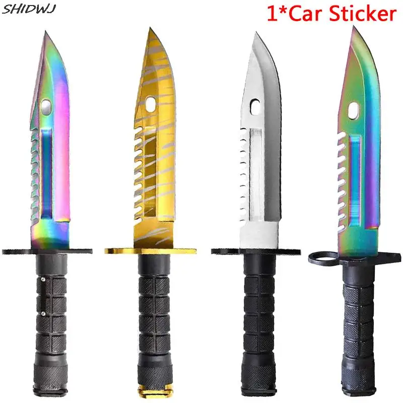 Reflective Knife Car Stickers for Fade Case Red M9 Bayonet Camper Vinyl Anime Decals Funny Custom Printing Window Decor 17*7 cm 
Reflective Knife Car Stickers for Fade Case Red M9 Bayonet Camper Vinyl Anime Decals Funny Custom Printing Window Decor 17*7 cm