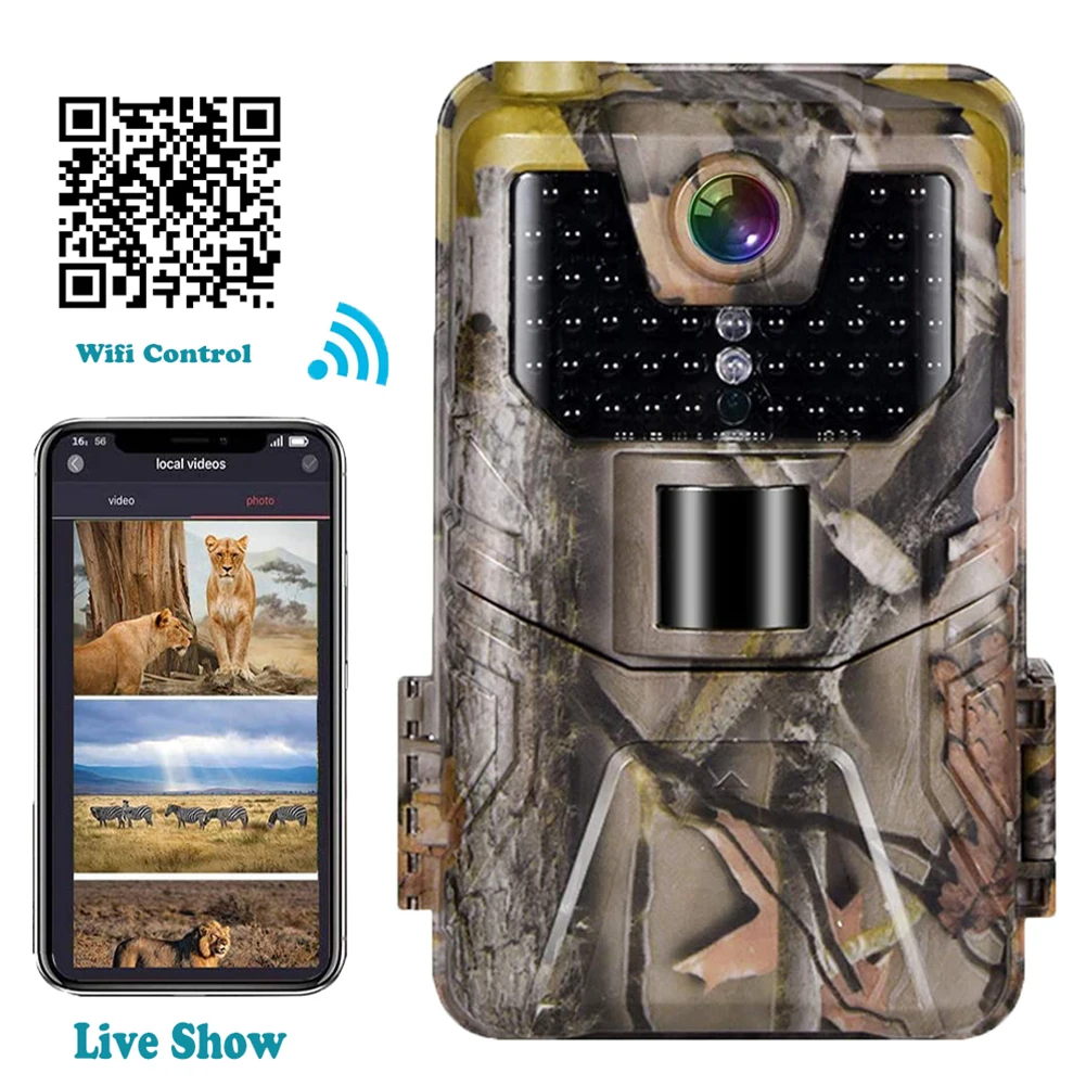 4K HD Wifi Hunting Trail Camera Portable Camera Infrared Night Vision Waterproof Camera for Outdoor Wildlife Hunting Game Camera
4K HD Wifi Hunting Trail Camera Portable Camera Infrared Night Vision Waterproof Camera for Outdoor Wildlife Hunting Game Camera