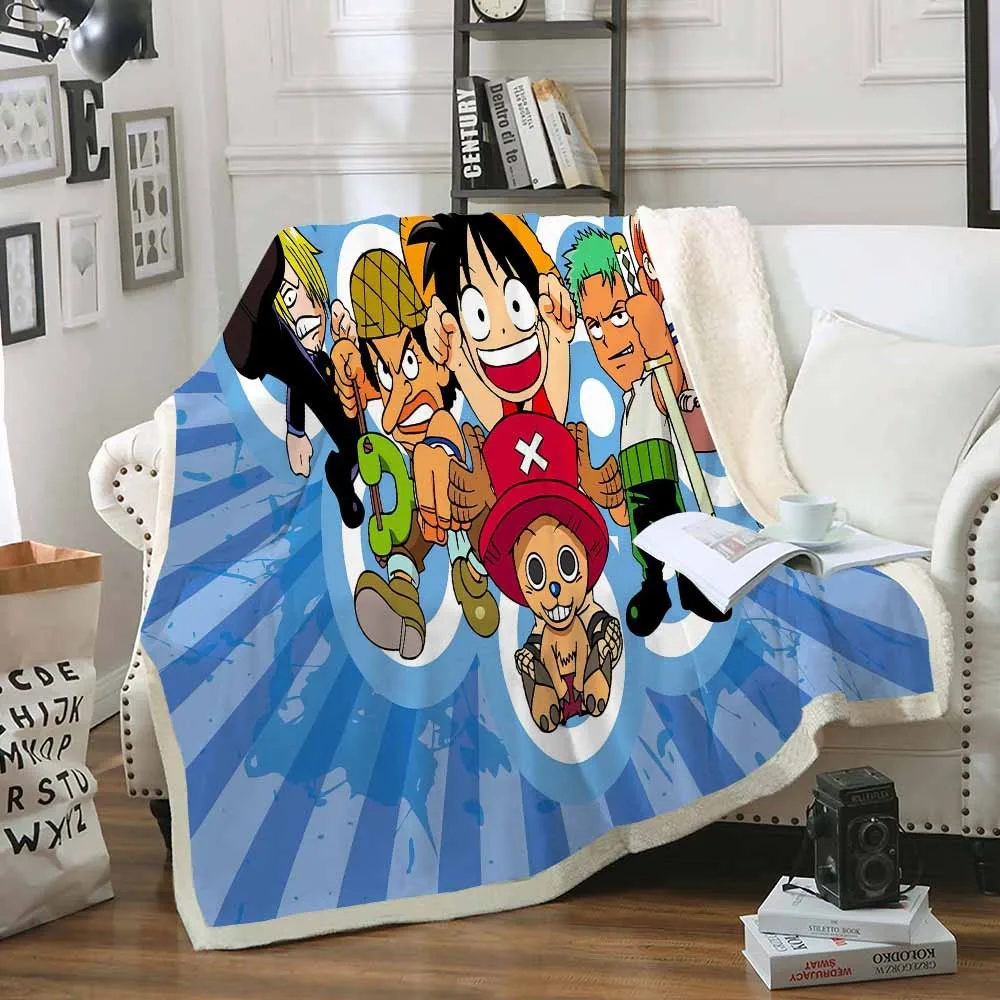 Одеяло Luffy, зимнее, теплое, с меховой подкладкой, в стиле ретро, с мультяшным аниме, для офиса, Флисовое одеяло, одеяло для детей
Одеяло Luffy, зимнее, теплое, с меховой подкладкой, в стиле ретро, с мультяшным аниме, для офиса, Флисовое одеяло, одеяло для детей