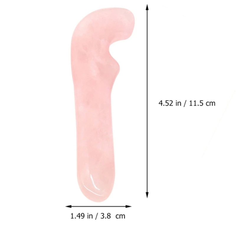 Crystal Massage Wand Natural Jade Massage Stick Gua Sha Scraping Tool for Acupuncture Trigger Point (Pink)
Crystal Massage Wand Natural Jade Massage Stick Gua Sha Scraping Tool for Acupuncture Trigger Point (Pink)