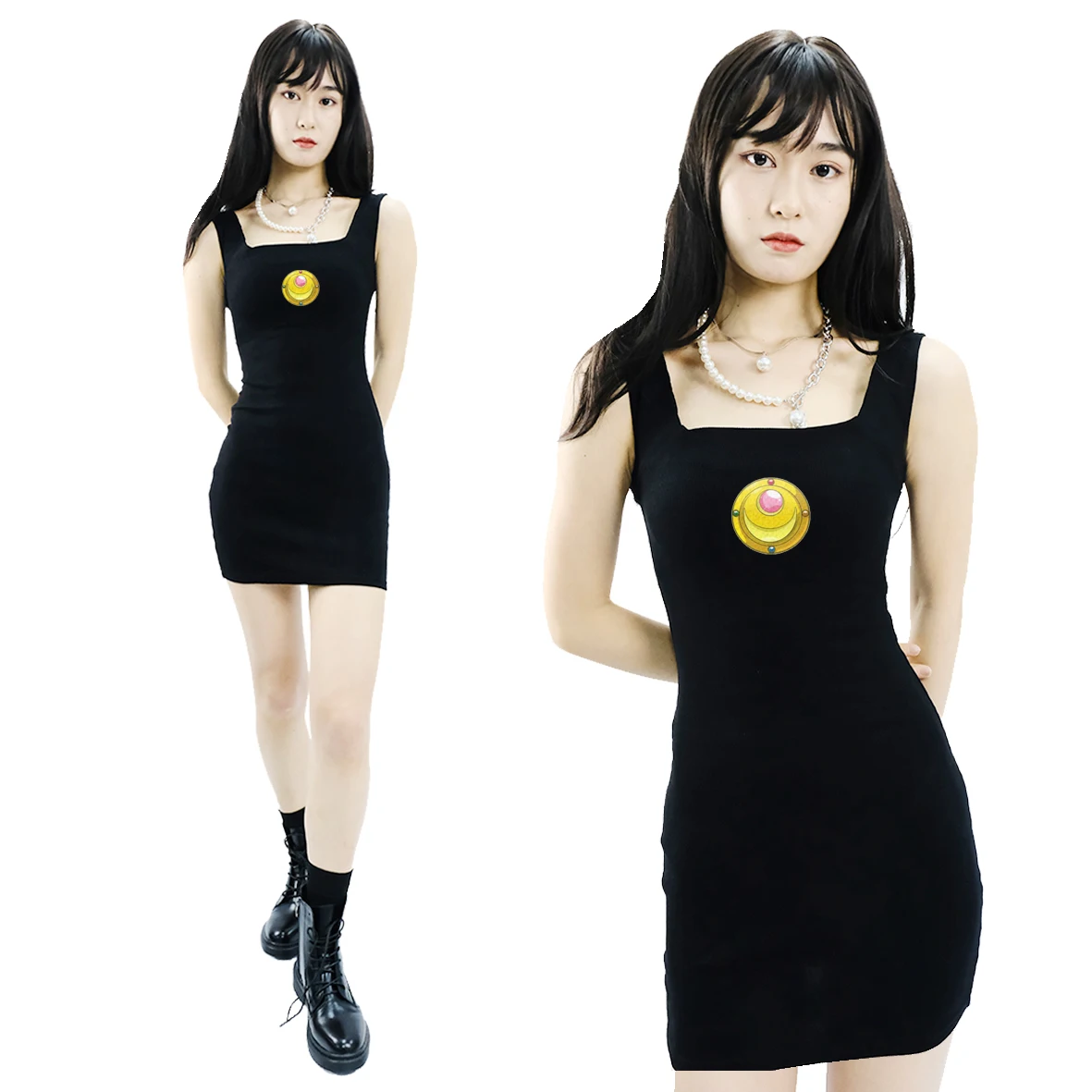 2021 Summer Women's Dress Sailor Moon Y2k 90s Dresses for Women Girls Popular Sleeveless Spaghetti Strap Beach Midi Dresses
2021 Summer Women's Dress Sailor Moon Y2k 90s Dresses for Women Girls Popular Sleeveless Spaghetti Strap Beach Midi Dresses