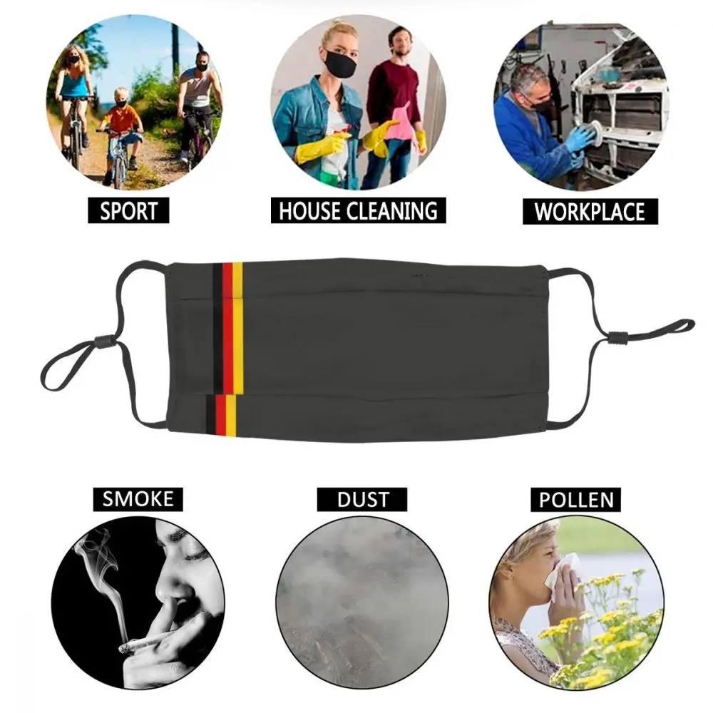 Awesome German Flag Stripe Adjustable Face Mask Unisex Germany Pride Anti Dust Protection Cover Respirator Mouth-Muffle
Awesome German Flag Stripe Adjustable Face Mask Unisex Germany Pride Anti Dust Protection Cover Respirator Mouth-Muffle