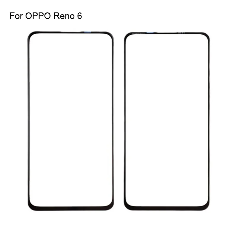 

For OPPO Reno 6 5G Front LCD Glass Lens touchscreen For OPPO Reno6 5G Touch screen Panel Outer Screen Glass without flex