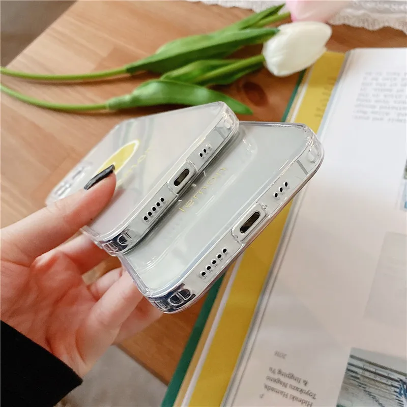 Cute Lemon Transparent Phone Case For iPhone 11 12 Pro Max 7 8 Plus X XR XS Max 12 Soft Silicone Back Cover
Cute Lemon Transparent Phone Case For iPhone 11 12 Pro Max 7 8 Plus X XR XS Max 12 Soft Silicone Back Cover