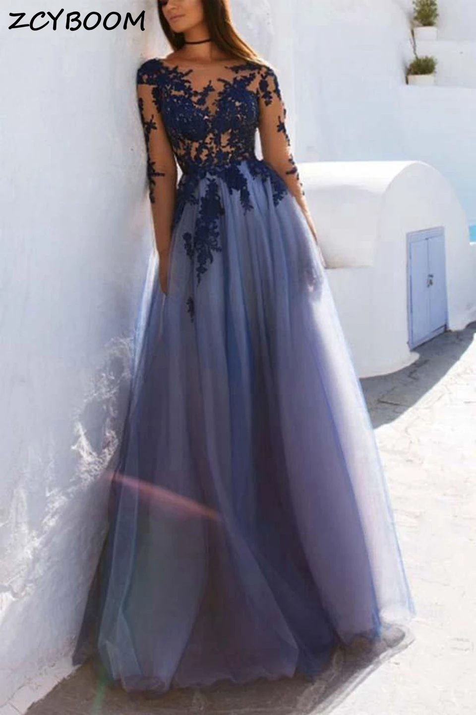 Illusion Navy Blue Prom Dresses 2022 Women Formal Party Night Elegant Vestido De Gala Appliques Lace Long Sexy Evening Gowns
Illusion Navy Blue Prom Dresses 2022 Women Formal Party Night Elegant Vestido De Gala Appliques Lace Long Sexy Evening Gowns