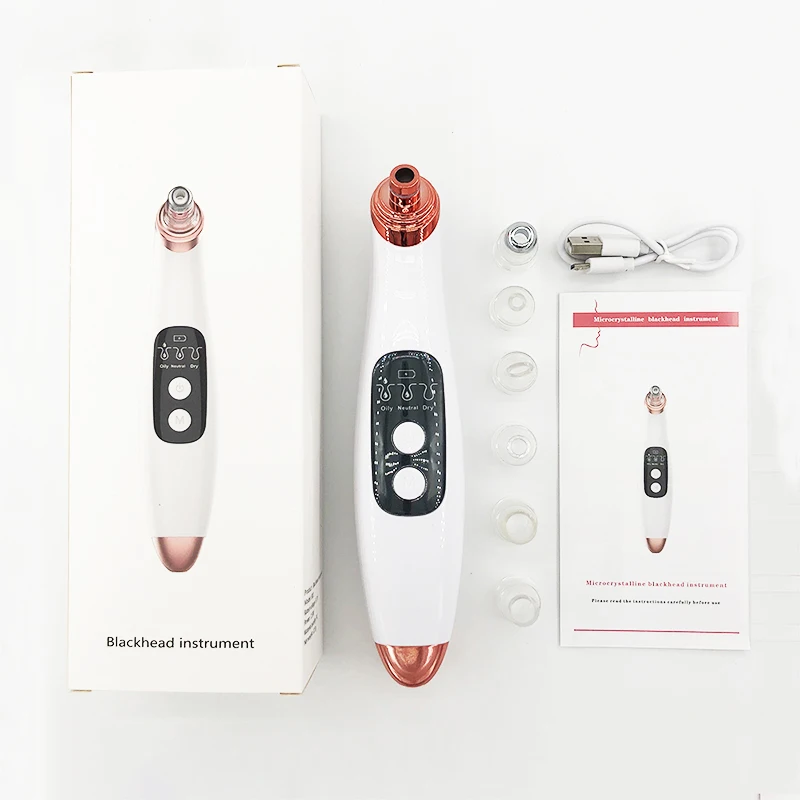 Electric Acne Remover Point Noir Blackhead Vacuum Extractor Tool Black Spots Pore Cleaner Skin Care Facial Pore Cleaner Machine
Electric Acne Remover Point Noir Blackhead Vacuum Extractor Tool Black Spots Pore Cleaner Skin Care Facial Pore Cleaner Machine