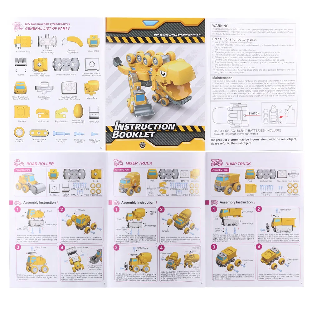Engineering Vehicle Building Block Transforming Mecha Toys5 IN 1 Assembling Toy Set Educational Creative Children Puzzle Toys
Engineering Vehicle Building Block Transforming Mecha Toys5 IN 1 Assembling Toy Set Educational Creative Children Puzzle Toys