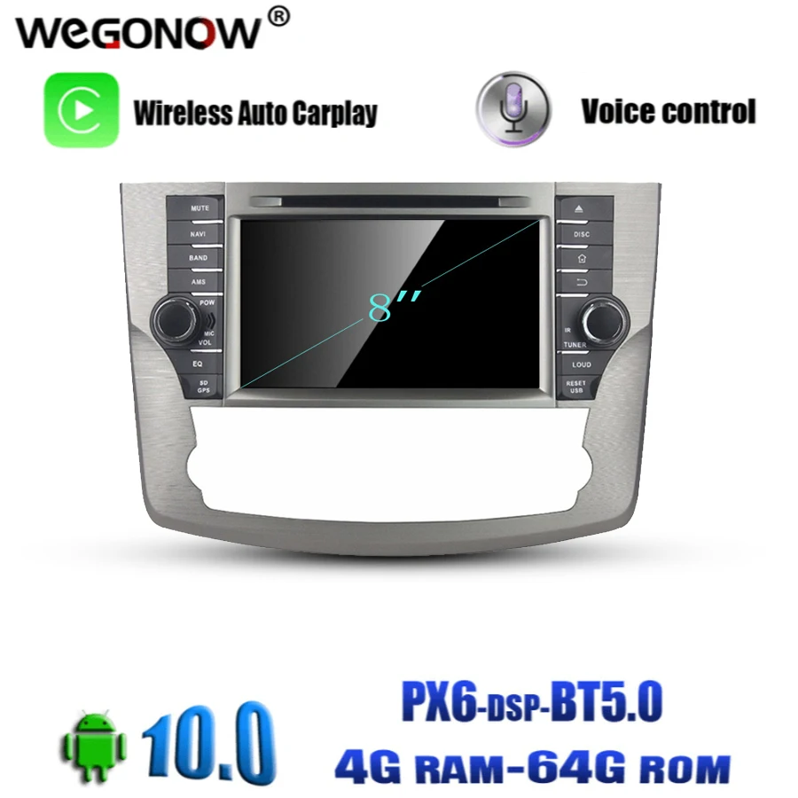 2DIN Android 10 0 4 Гб 64 ПЗУ 8 ядер для Toyota Avalon 2011 2012 автомобильный DVD мультимедийный плеер