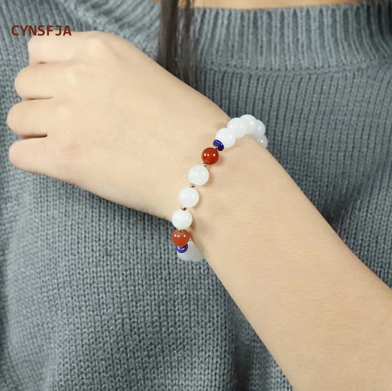 CYNSFJA New Real Certified Natural Hetian Jade Nephrite Lucky Amulets White Jade Bracelets High Quality Elegant Birthday Gifts
CYNSFJA New Real Certified Natural Hetian Jade Nephrite Lucky Amulets White Jade Bracelets High Quality Elegant Birthday Gifts