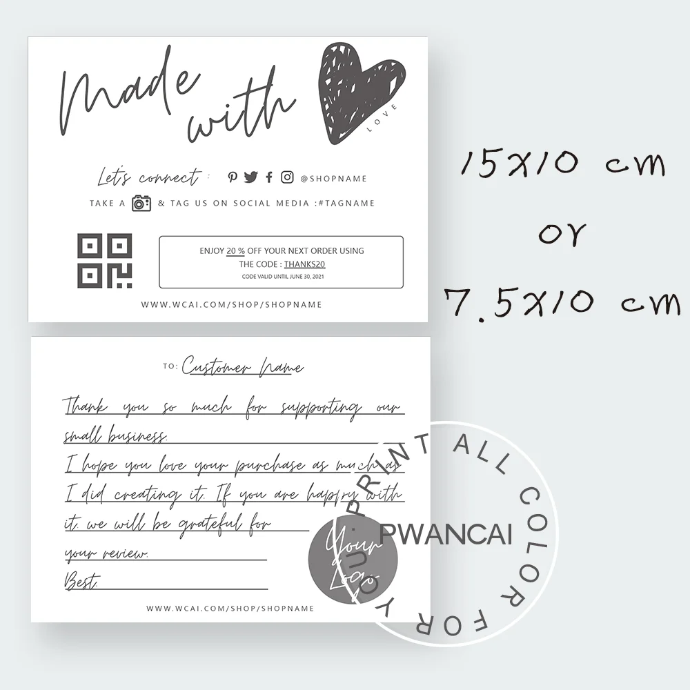 Упаковочная карта для заказа с любовью, черного цвета, с QR-кодом, для бизнеса и рукописного письма
Упаковочная карта для заказа с любовью, черного цвета, с QR-кодом, для бизнеса и рукописного письма