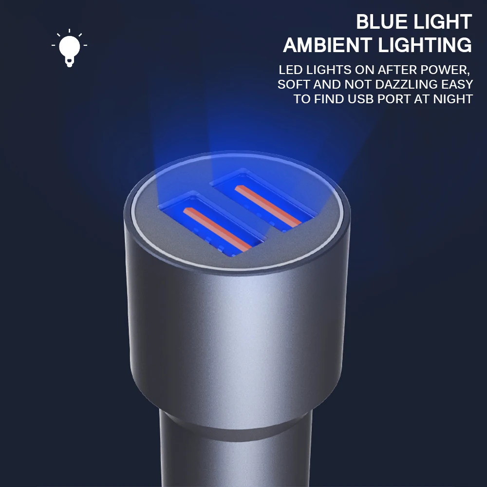 Onever Car Charger QC3.0 Charger Fast Charge Car Mini USB Phone Charger Universal for iPhone And Android Safety Protection
Onever Car Charger QC3.0 Charger Fast Charge Car Mini USB Phone Charger Universal for iPhone And Android Safety Protection