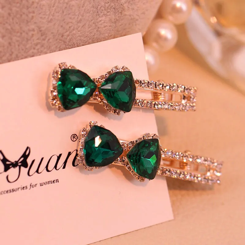 Fashion Female Rainbow Crystal Hair Clips For Women Luxury Zircon Stone Hairpin Charm Bow Jewelry Gift Hair Accessories
Fashion Female Rainbow Crystal Hair Clips For Women Luxury Zircon Stone Hairpin Charm Bow Jewelry Gift Hair Accessories