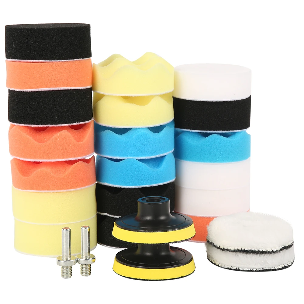 25pcs/set 3inch Car Polishing Disc Self-Adhesive Buffing Waxing Sponge Wheel Polishing Disc Kit Auto Polisher Buffing Pad
25pcs/set 3inch Car Polishing Disc Self-Adhesive Buffing Waxing Sponge Wheel Polishing Disc Kit Auto Polisher Buffing Pad