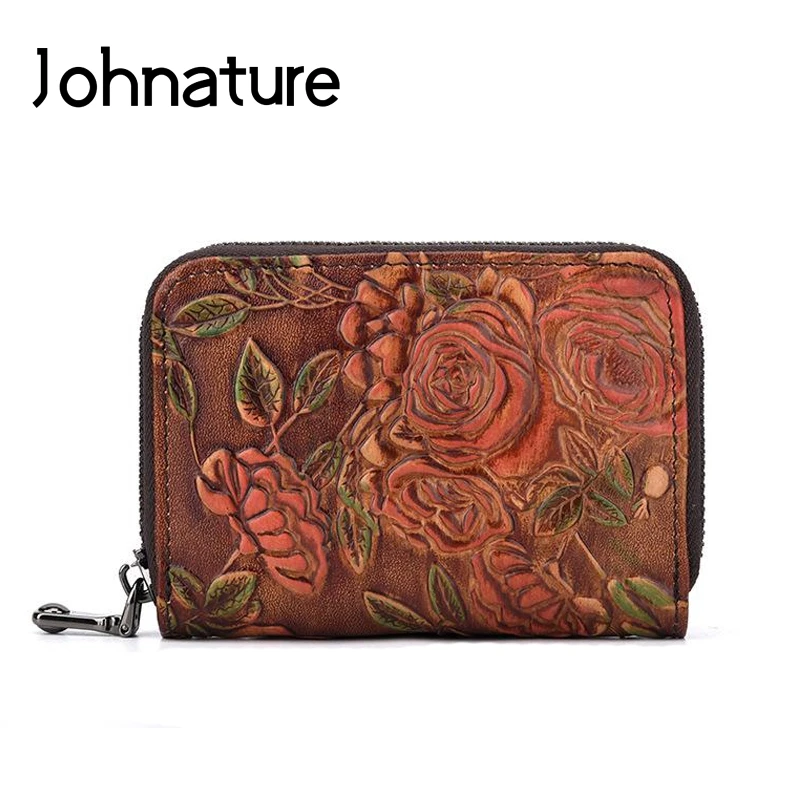 Женский винтажный кошелек Johnature из натуральной кожи на молнии с цветочным принтом для кредитных карт, портмоне с отделением для карт, 2019
Женский винтажный кошелек Johnature из натуральной кожи на молнии с цветочным принтом для кредитных карт, портмоне с отделением для карт, 2019