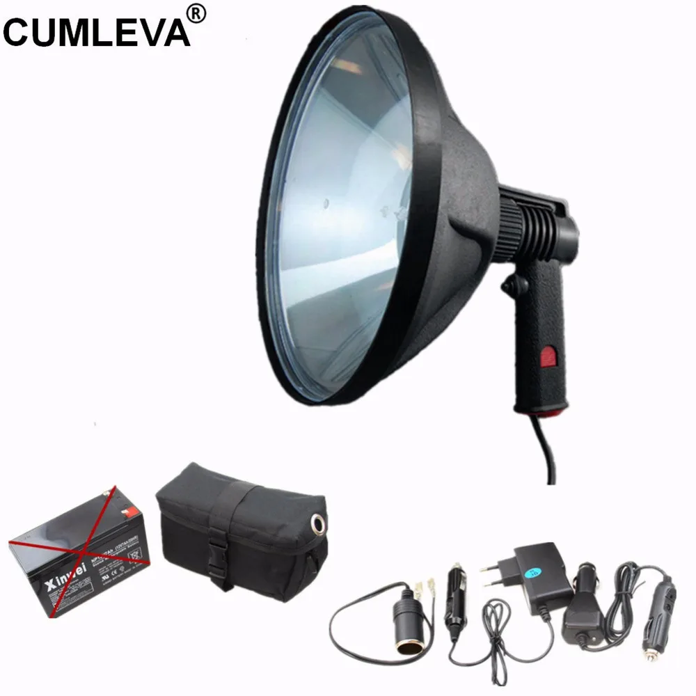 100W Halogen Hunting Lamp 12V 240MM 1000LM Spot&Flood Beam adjustable Emergency light Handheld Spotlight with 12V Female Plug
100W Halogen Hunting Lamp 12V 240MM 1000LM Spot&Flood Beam adjustable Emergency light Handheld Spotlight with 12V Female Plug