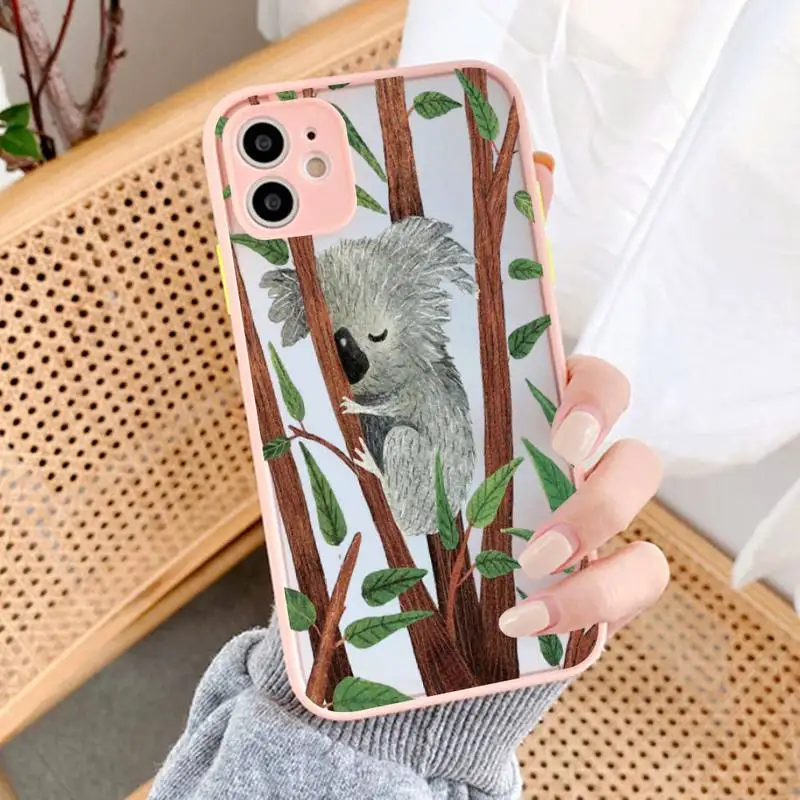 Cartoon Animal Koala Phone Case For iphone 13 12 mini 11 Pro Max X XS Max XR 7 8 6 Plus Translucent Matte Shockproof Case
Cartoon Animal Koala Phone Case For iphone 13 12 mini 11 Pro Max X XS Max XR 7 8 6 Plus Translucent Matte Shockproof Case