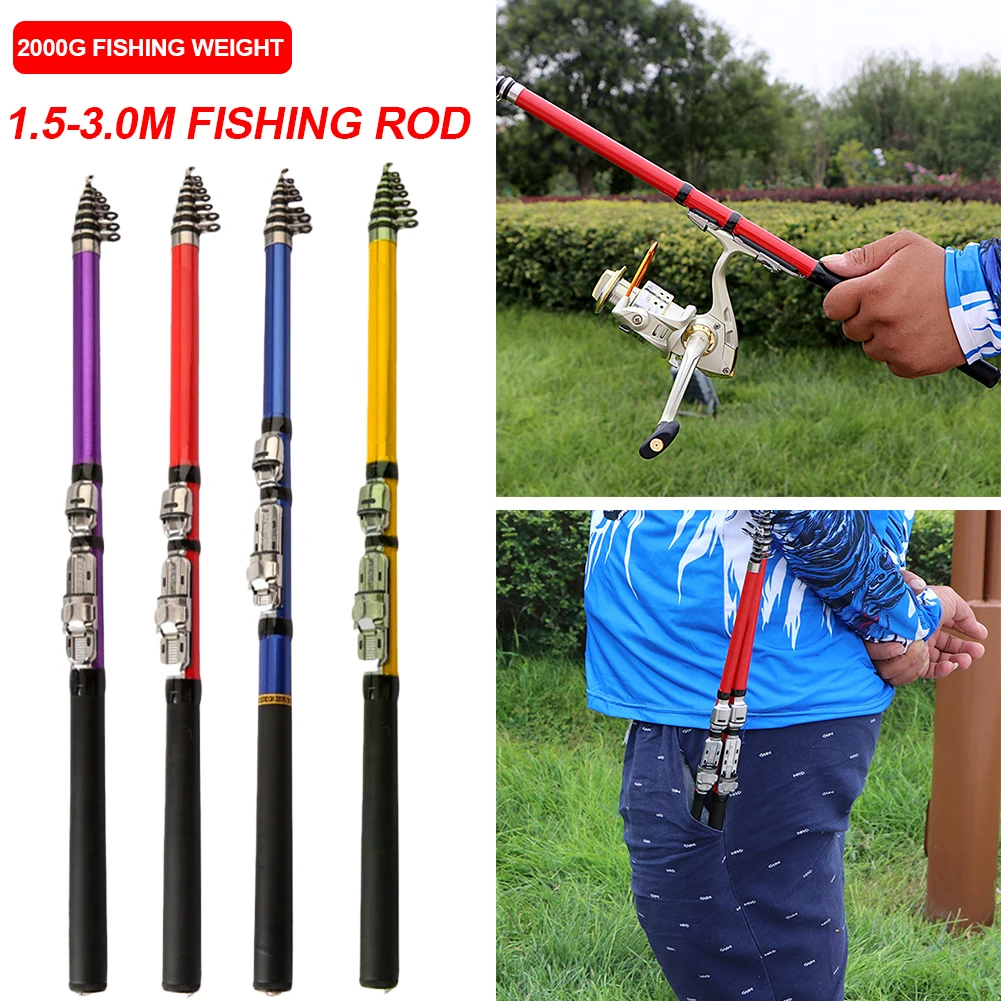 1.5M-3.0M Telescopic Fishing Rod Carbon Fiber Feeder Rod Portable Spinning/Casting Pole Ceramic Guide Ring Fishing Tackle
1.5M-3.0M Telescopic Fishing Rod Carbon Fiber Feeder Rod Portable Spinning/Casting Pole Ceramic Guide Ring Fishing Tackle