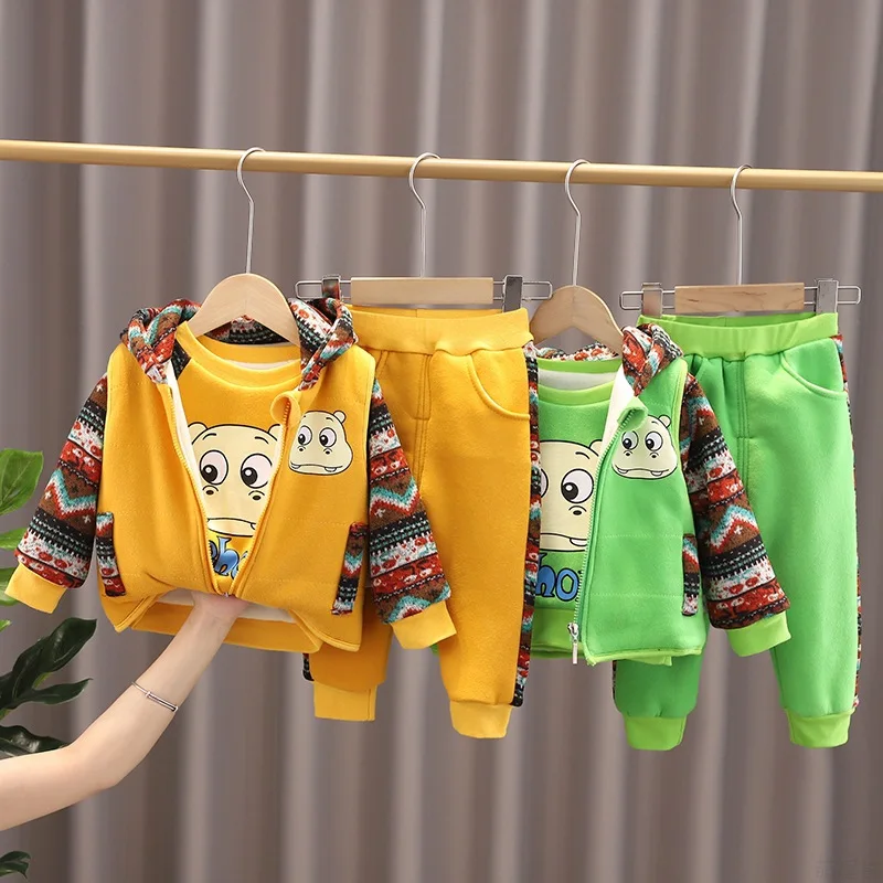 3 Pieces/set Fashion Baby Clothes Winter Warm Children's Sets Kids Casual Zipper Hooded Vest Long Sleeve Sweatshirt Sweatpants
3 Pieces/set Fashion Baby Clothes Winter Warm Children's Sets Kids Casual Zipper Hooded Vest Long Sleeve Sweatshirt Sweatpants