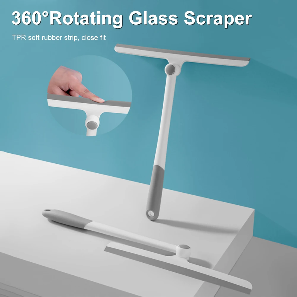 Shower Squeegee 360° Rotatable Silicone Glass Scraper Wiper with Hanging Hole Household Cleaning Tool Kitchen Bathroom Accessory
Shower Squeegee 360° Rotatable Silicone Glass Scraper Wiper with Hanging Hole Household Cleaning Tool Kitchen Bathroom Accessory