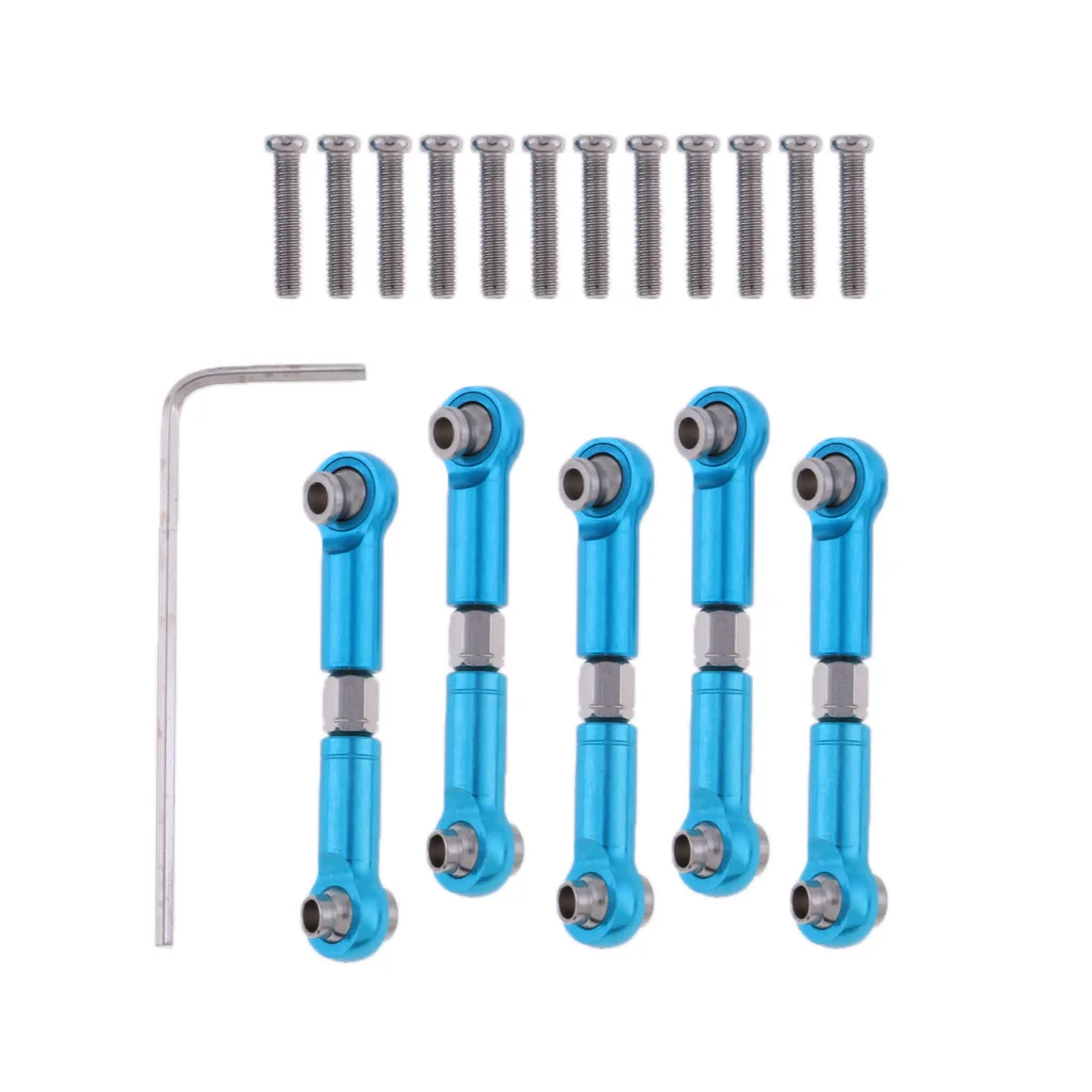 Набор из 6 тяга серводвигателя передние и задние Алюминий Соединительная тяга для WLtoys A969 A979 
Набор из 6 тяга серводвигателя передние и задние Алюминий Соединительная тяга для WLtoys A969 A979