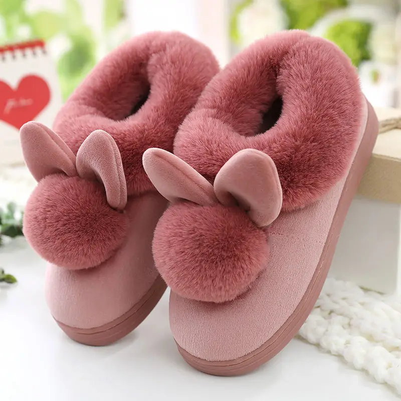 Winter Women Shoes Warm Plush Ankle Boots Soft Cotton Rabbit Couple Snow Boots Lovely Indoor Furry Home Footwear
Winter Women Shoes Warm Plush Ankle Boots Soft Cotton Rabbit Couple Snow Boots Lovely Indoor Furry Home Footwear